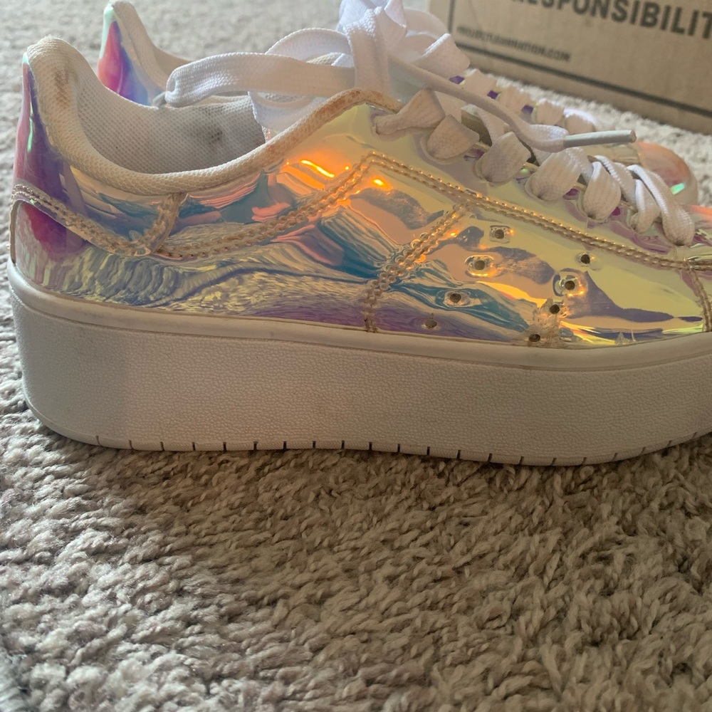 J. Adams Hero Platforms Sneakers (Iridescent Rave/Festvial Shoes) - Picture 2 of 7